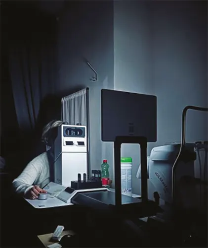 Figura B. Configuración del dispositivo de visión artificial con lente real (RALV).